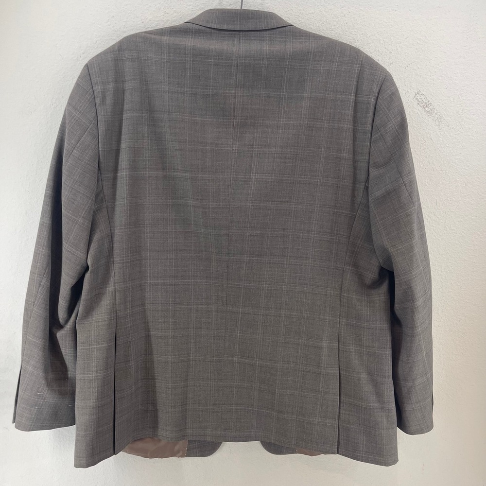 Tommy Hilfiger Wool Blend Suit Mens 48R W43 Grey Glen Plaid Regency Formal Smart - Picture 7 of 16